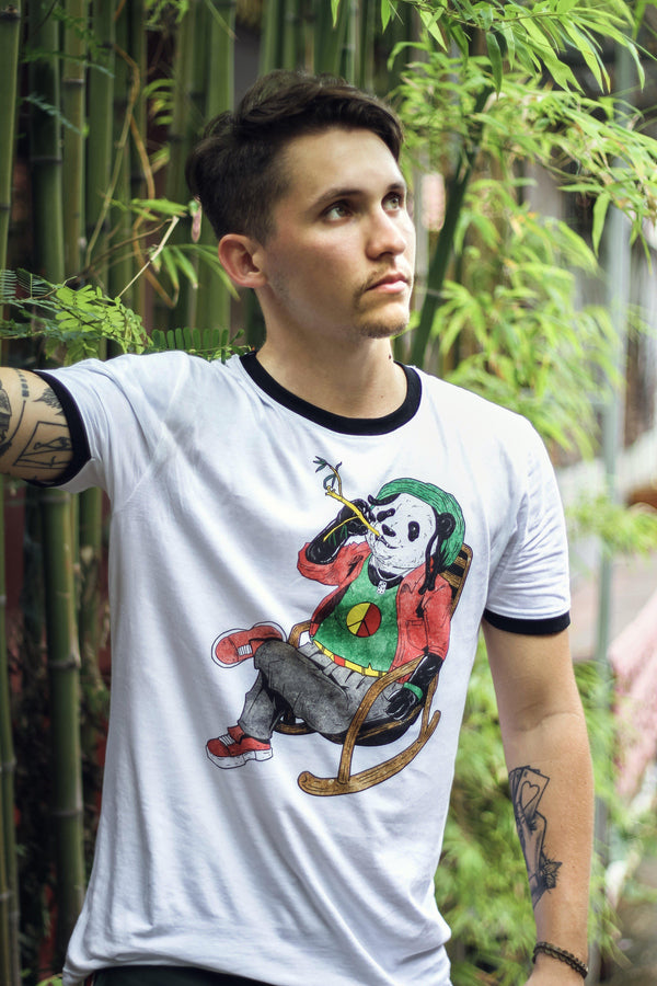 Organic Reggae Panda Unisex Tee-T shirt-Street Panda Clothing