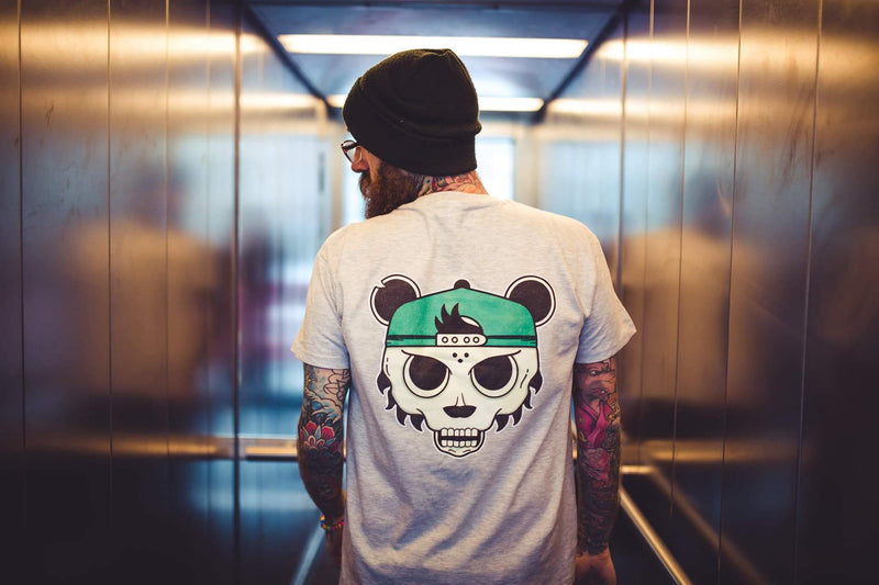 Skull Panda Unisex Tee-t-shirt-Street Panda Clothing