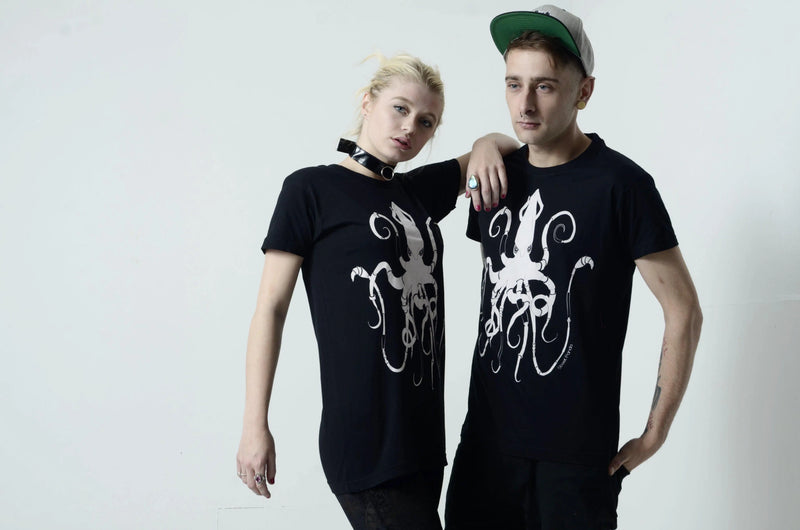 Black Cyber Squid Unisex Tee