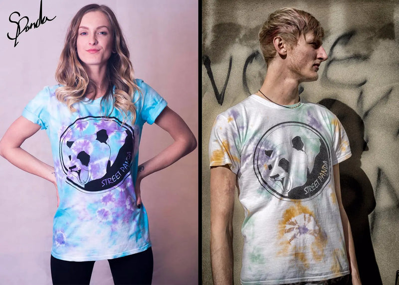 Custom Classic Panda Tie Dye Unisex Tee