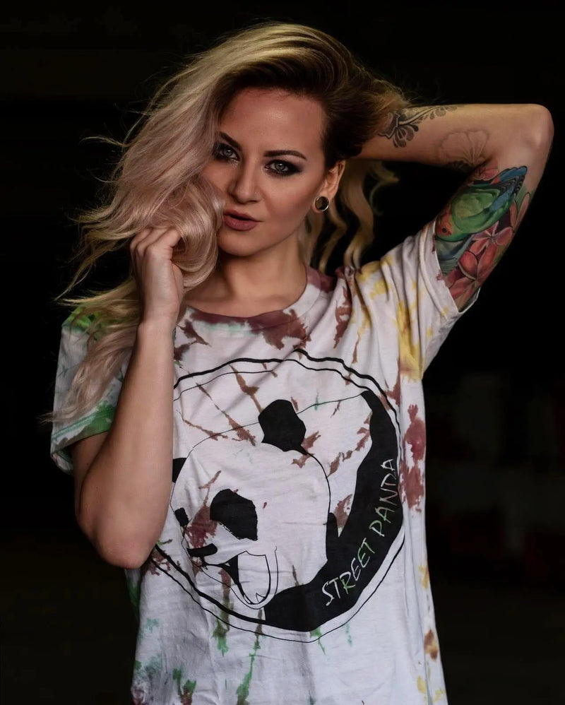 Custom Classic Panda Tie Dye Unisex Tee