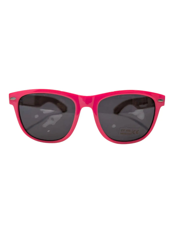 Handmade Pink Bamboo Panda Sunglasses with clear Polarised UV400 Lenses Street Panda Clothing