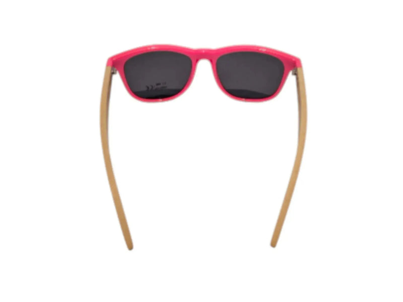 Handmade Pink Bamboo Panda Sunglasses with clear Polarised UV400 Lenses Street Panda Clothing
