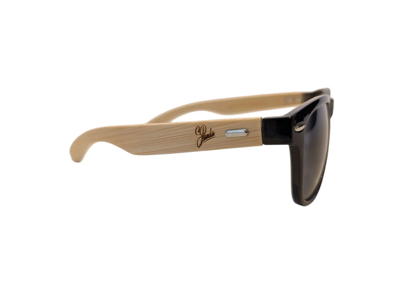 Handmade Black Bamboo Panda Sunglasses with clear Polarised UV400 Lenses Street Panda Clothing