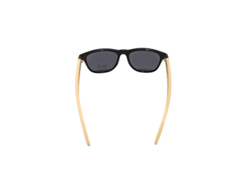 Handmade Black Bamboo Panda Sunglasses with clear Polarised UV400 Lenses Street Panda Clothing