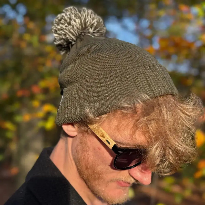 Handmade Black Bamboo Panda Sunglasses with clear Polarised UV400 Lenses Street Panda Clothing