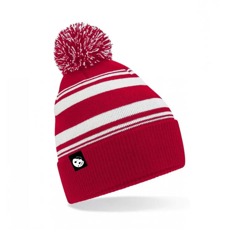 Minimal Striped Pom Beanie Street Panda Clothing