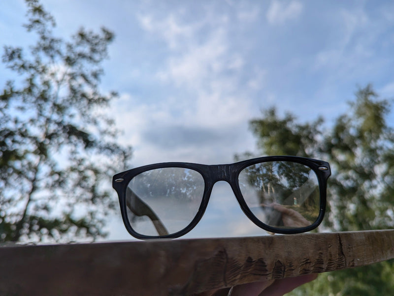 Bamboo Panda Sunglasses with Grey Mirrored Polarized lenses and UV400 Protection Street Panda