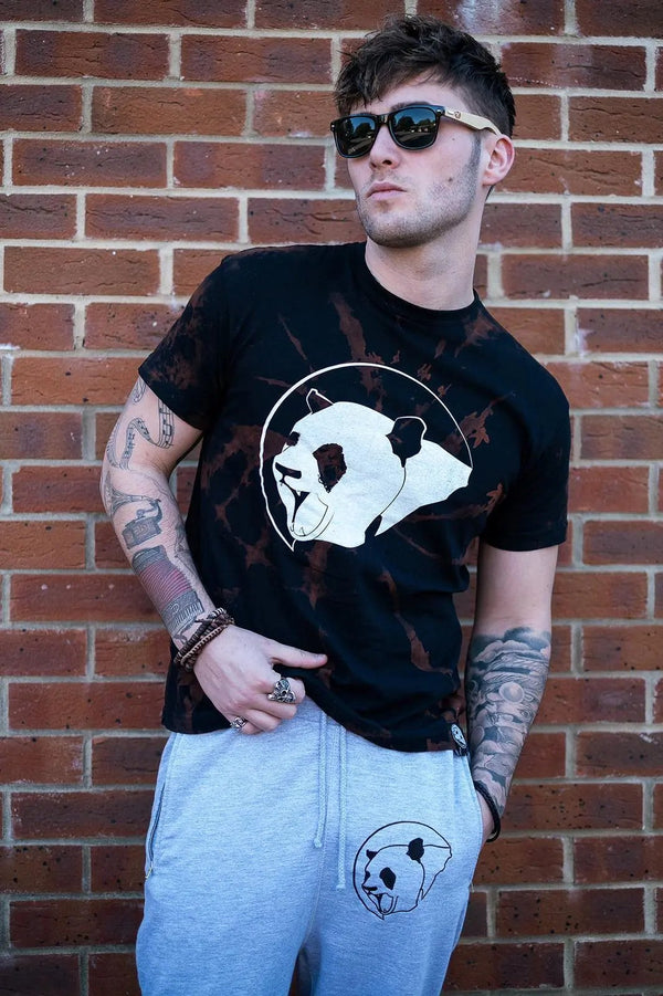 Custom Classic Panda Acid Wash Unisex Tee-uni sex T shirt-Street Panda Clothing
