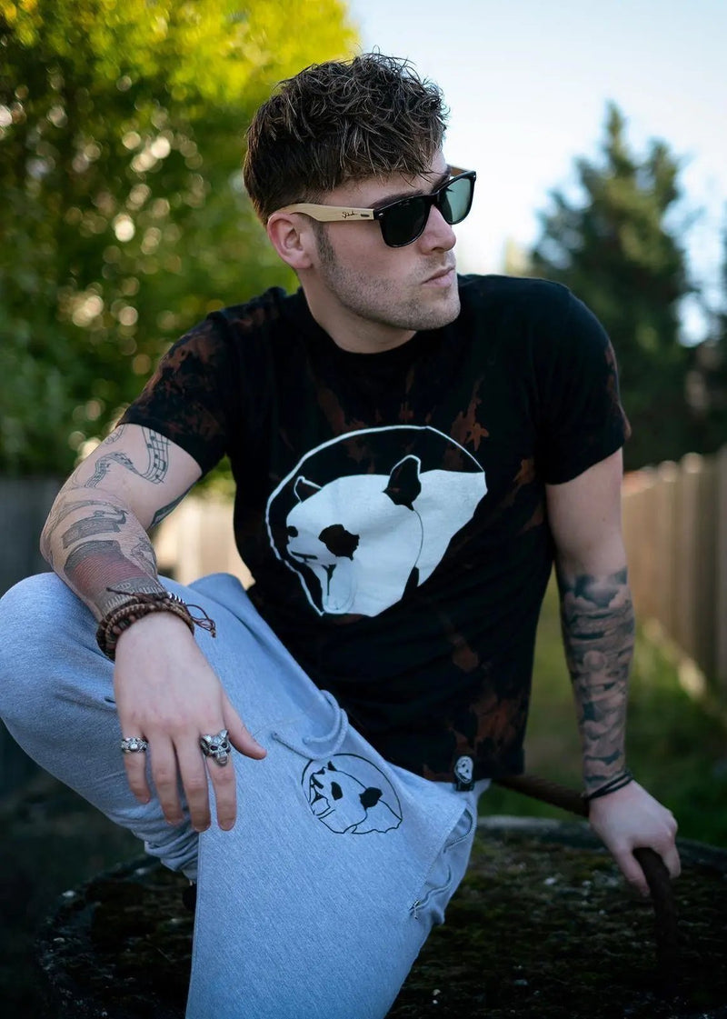 Custom Classic Panda Acid Wash Unisex Tee-uni sex T shirt-Street Panda Clothing