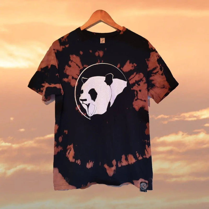 Custom Classic Panda Acid Wash Unisex Tee-uni sex T shirt-Street Panda Clothing