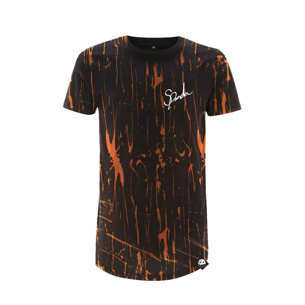 Custom Organic SPanda Acid Wash Unisex Long Tee - Street Panda