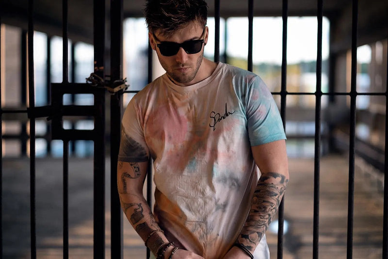 Custom Organic Signature Tie Dye Unisex Long Tee-T shirt-Street Panda Clothing