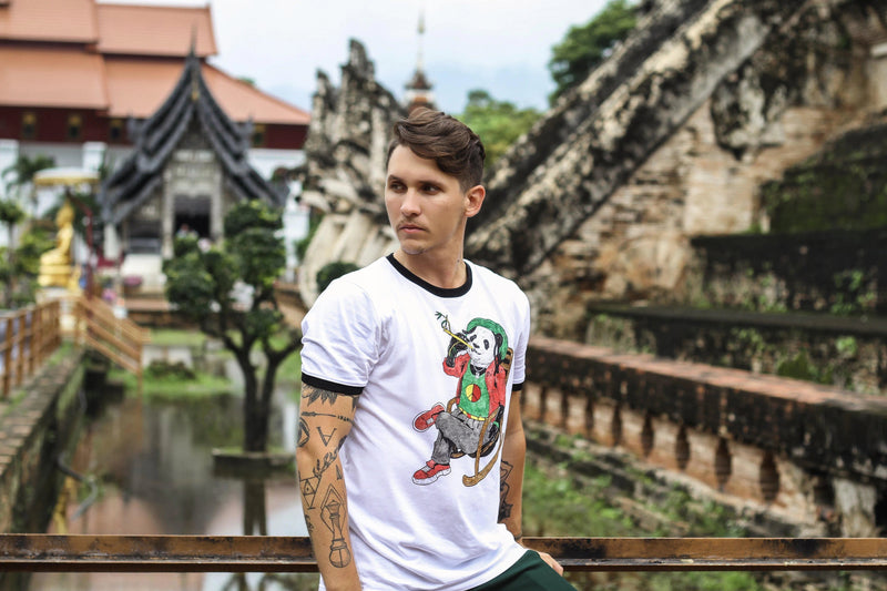 Organic Reggae Panda Unisex Tee-T shirt-Street Panda Clothing