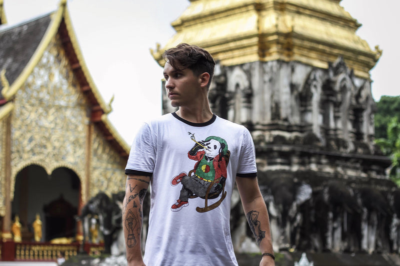 Organic Reggae Panda Unisex Tee-T shirt-Street Panda Clothing