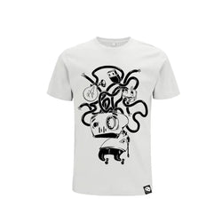 Organic Unplugged Unisex Tee-t-shirt-Street Panda Clothing