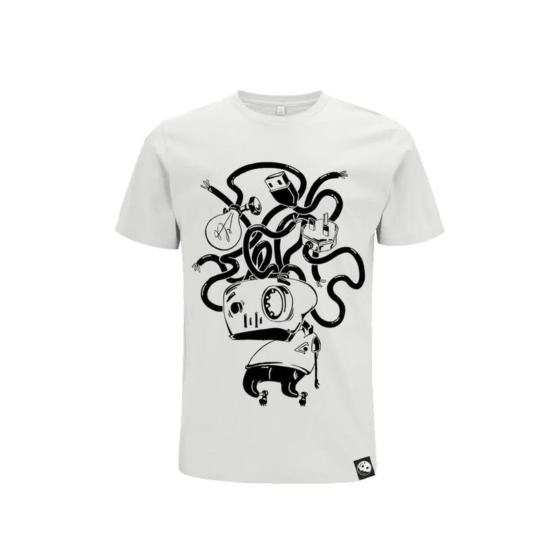 Organic Unplugged Unisex Tee-t-shirt-Street Panda Clothing