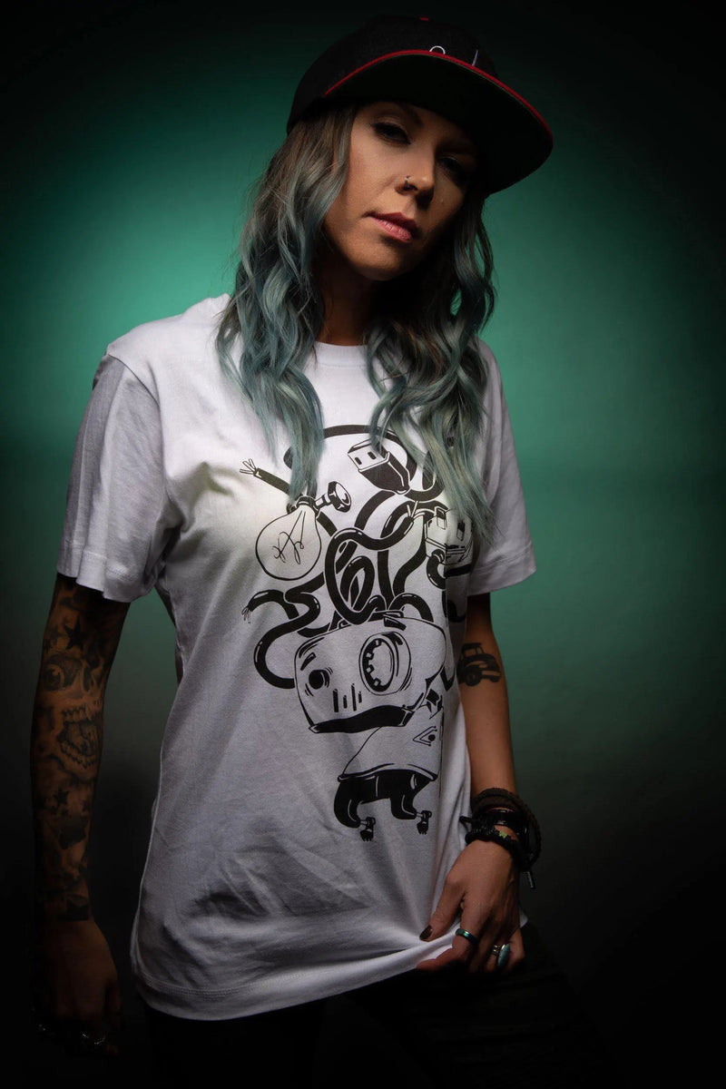 Organic Unplugged Unisex Tee-t-shirt-Street Panda Clothing