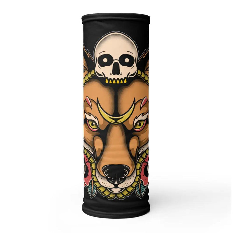 Skull Fox Neck Gaiter - Street Panda Clothing