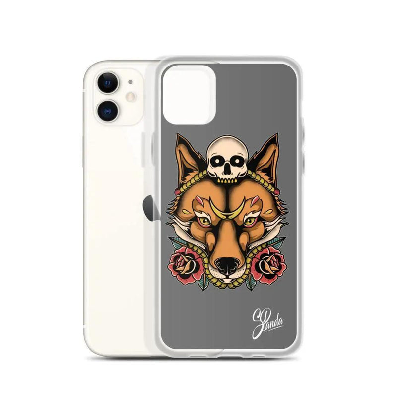 Skull Fox iPhone Cases ( Various Sizes )-iphone case-Street Panda Clothing