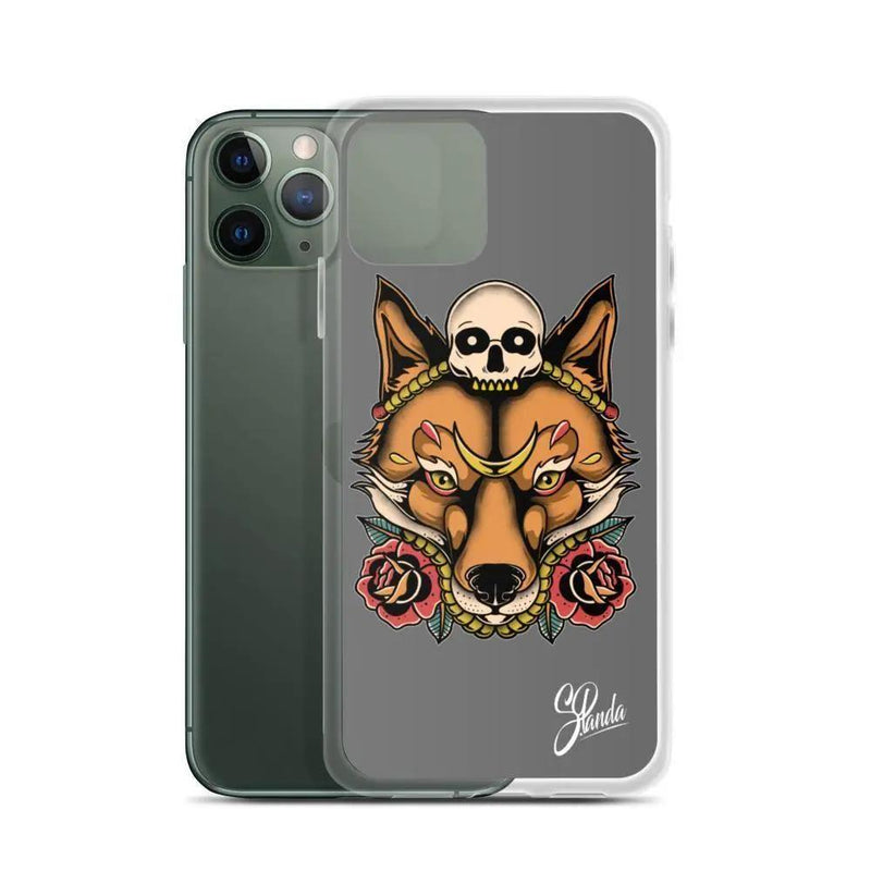 Skull Fox iPhone Cases ( Various Sizes )-iphone case-Street Panda Clothing