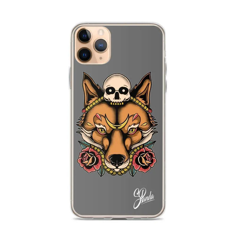 Skull Fox iPhone Cases ( Various Sizes )-iphone case-Street Panda Clothing