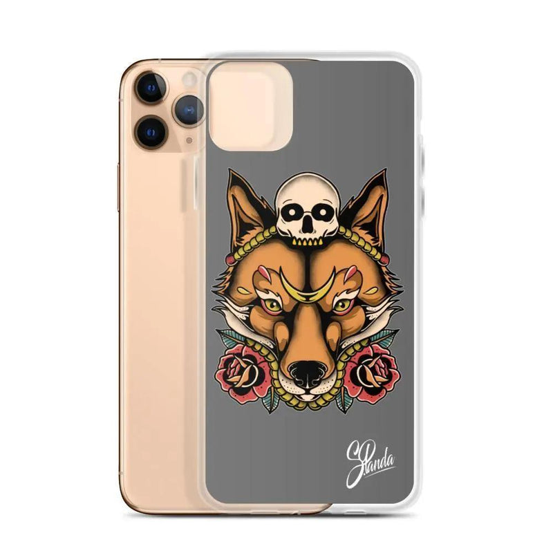 Skull Fox iPhone Cases ( Various Sizes )-iphone case-Street Panda Clothing