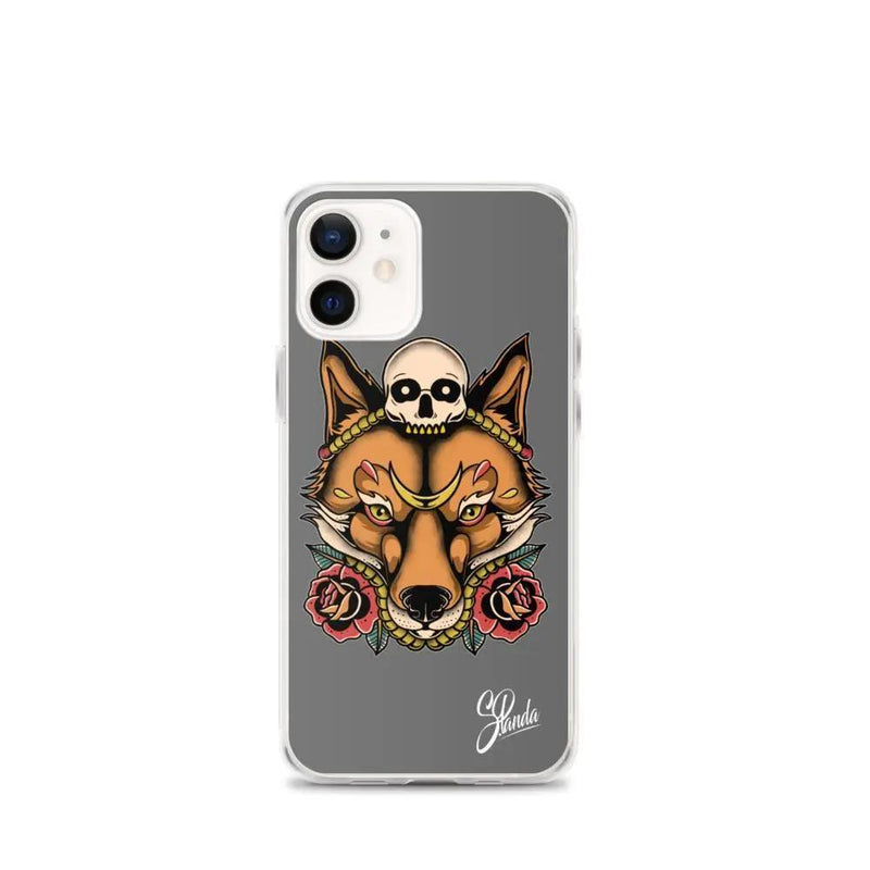Skull Fox iPhone Cases ( Various Sizes )-iphone case-Street Panda Clothing