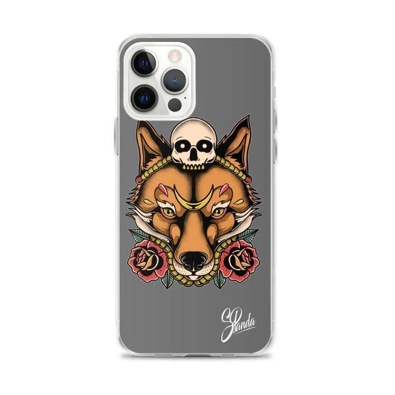 Skull Fox iPhone Cases ( Various Sizes )-iphone case-Street Panda Clothing