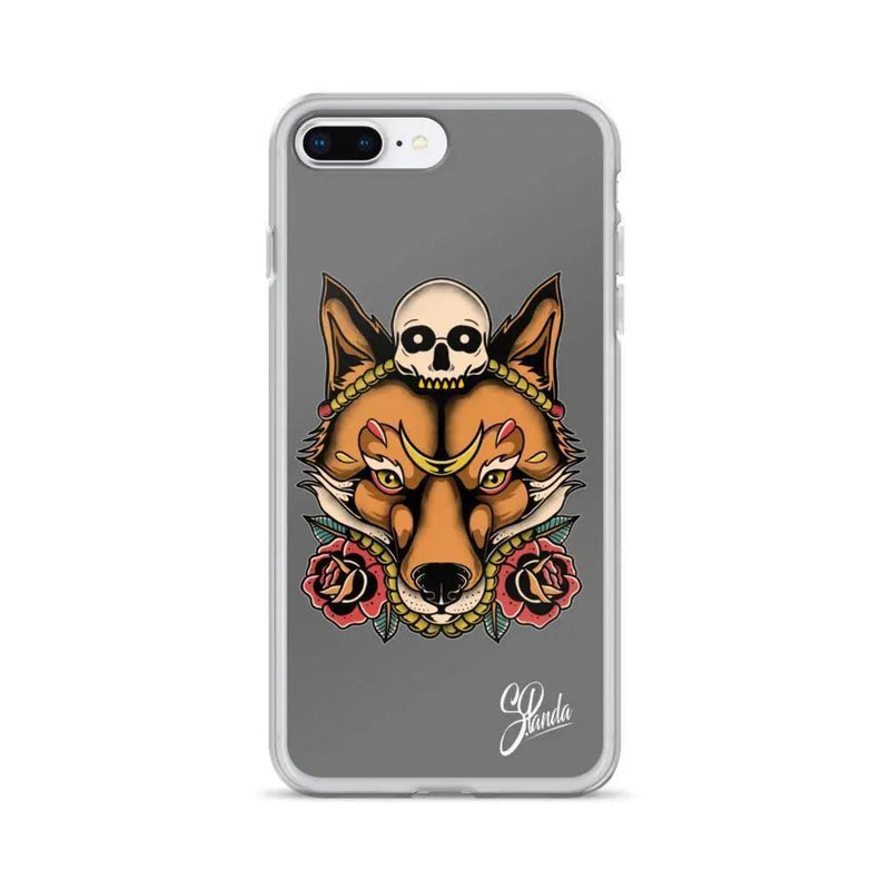 Skull Fox iPhone Cases ( Various Sizes )-iphone case-Street Panda Clothing