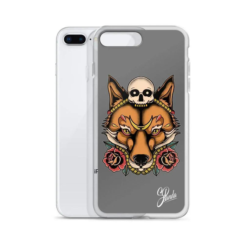 Skull Fox iPhone Cases ( Various Sizes )-iphone case-Street Panda Clothing