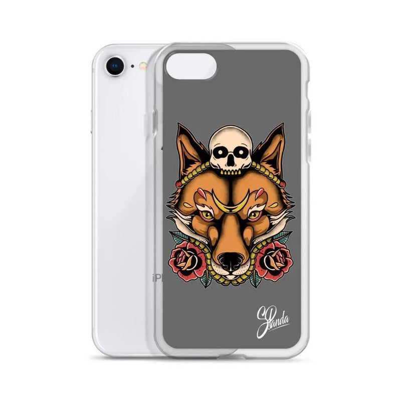 Skull Fox iPhone Cases ( Various Sizes )-iphone case-Street Panda Clothing