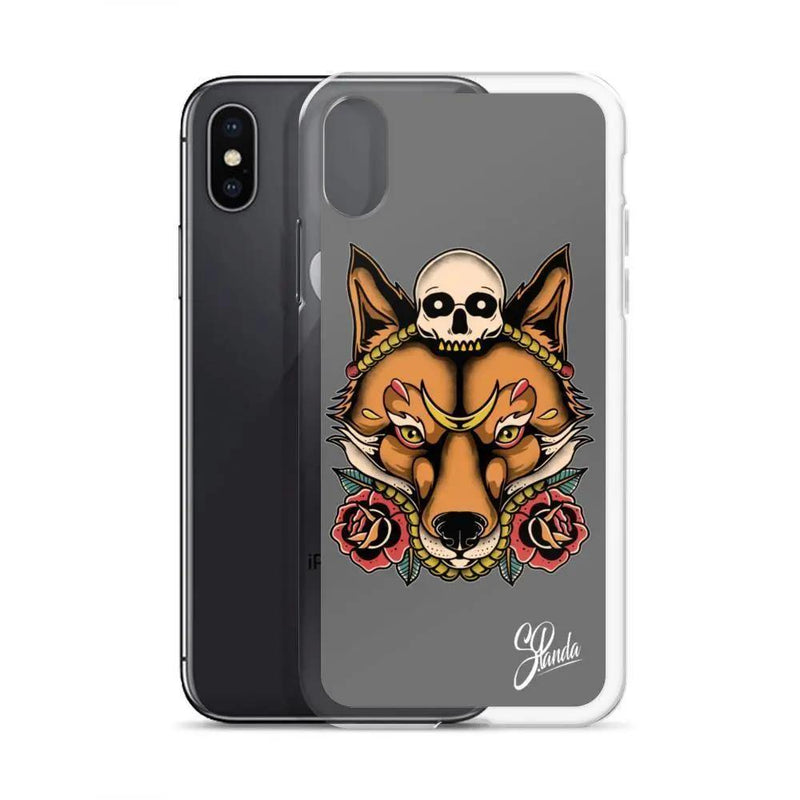 Skull Fox iPhone Cases ( Various Sizes )-iphone case-Street Panda Clothing
