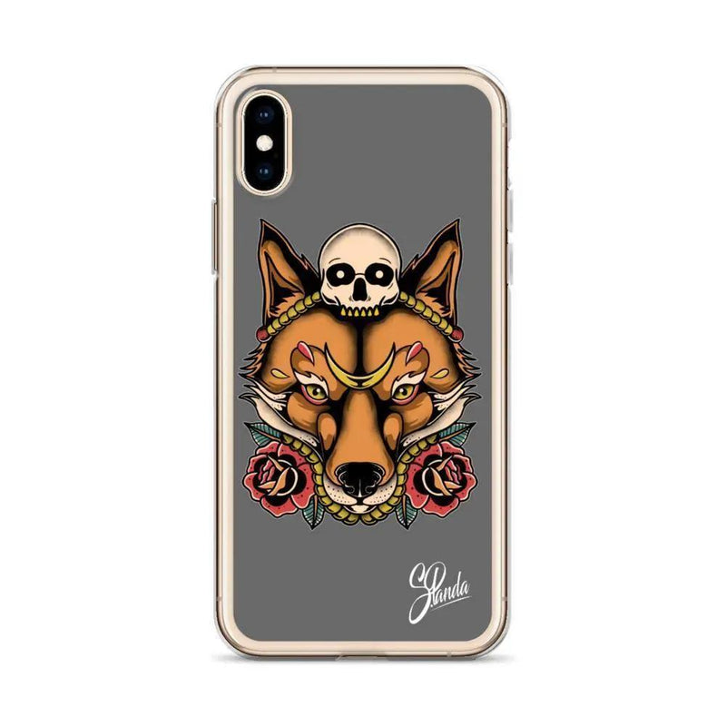 Skull Fox iPhone Cases ( Various Sizes )-iphone case-Street Panda Clothing