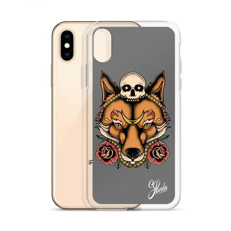 Skull Fox iPhone Cases ( Various Sizes )-iphone case-Street Panda Clothing