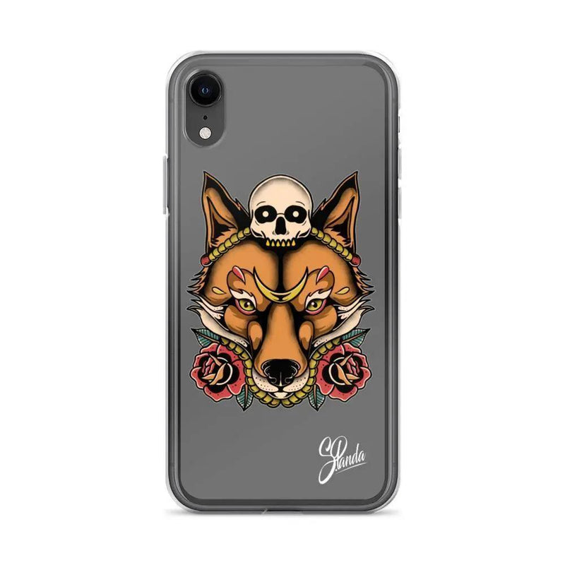 Skull Fox iPhone Cases ( Various Sizes )-iphone case-Street Panda Clothing