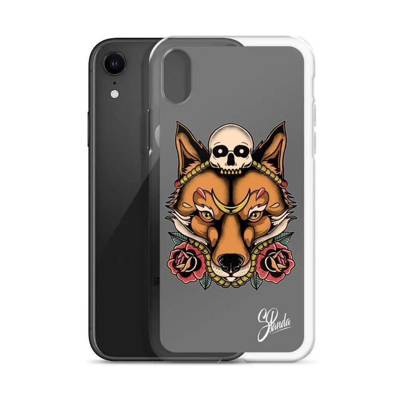 Skull Fox iPhone Cases ( Various Sizes )-iphone case-Street Panda Clothing