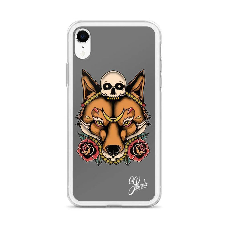 Skull Fox iPhone Cases ( Various Sizes )-iphone case-Street Panda Clothing
