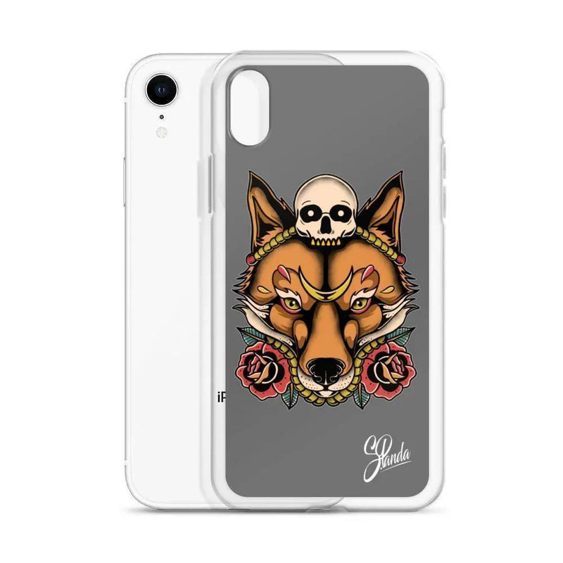 Skull Fox iPhone Cases ( Various Sizes )-iphone case-Street Panda Clothing