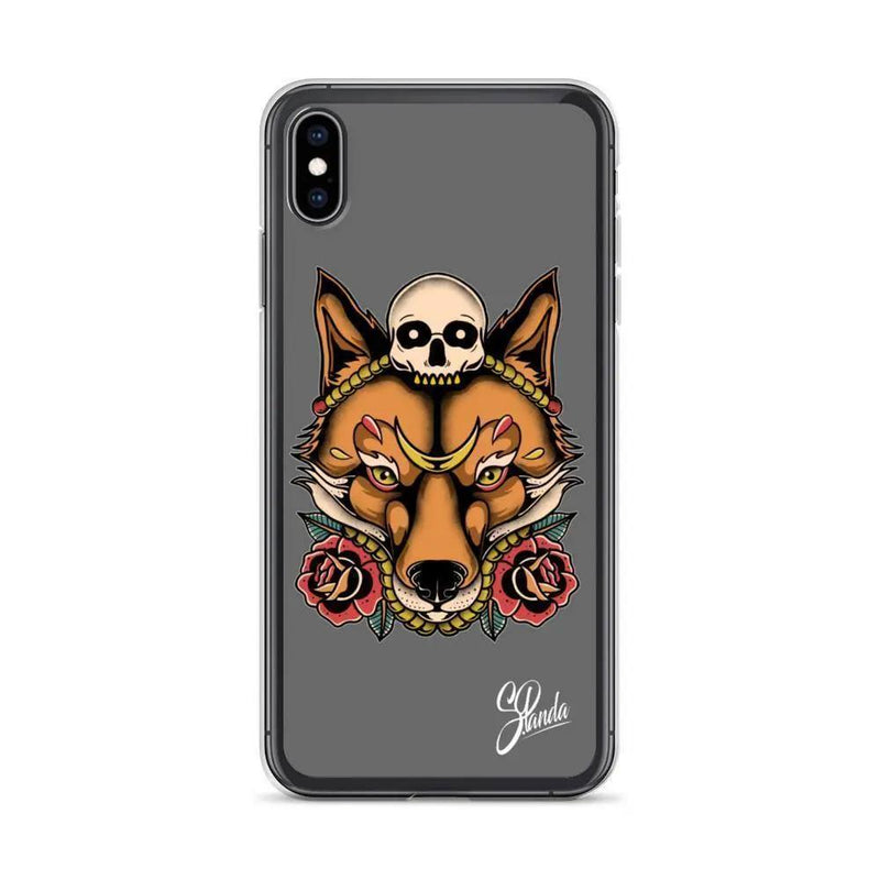 Skull Fox iPhone Cases ( Various Sizes )-iphone case-Street Panda Clothing