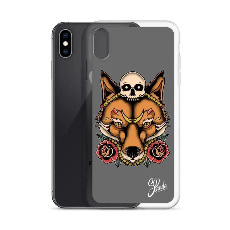 Skull Fox iPhone Cases ( Various Sizes )-iphone case-Street Panda Clothing