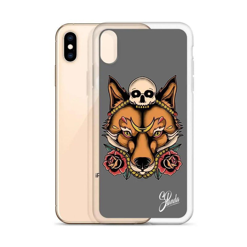 Skull Fox iPhone Cases ( Various Sizes )-iphone case-Street Panda Clothing