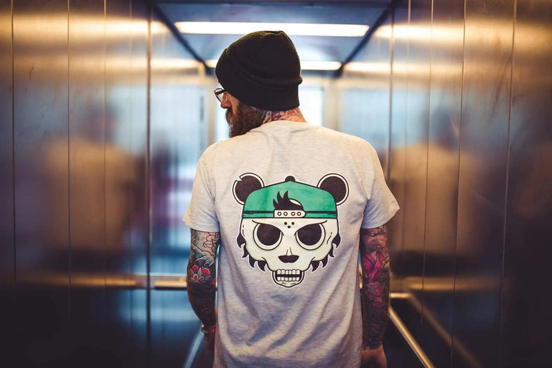 Skull Panda Unisex Tee-t-shirt-Street Panda Clothing