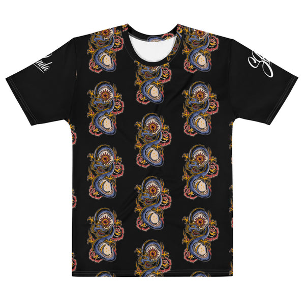 Sun and Moon Dragon Pattern Tee - Street Panda Clothing