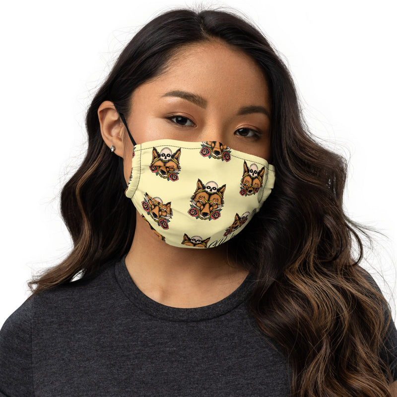 Skull Fox Patten Face Mask - Street Panda Clothing