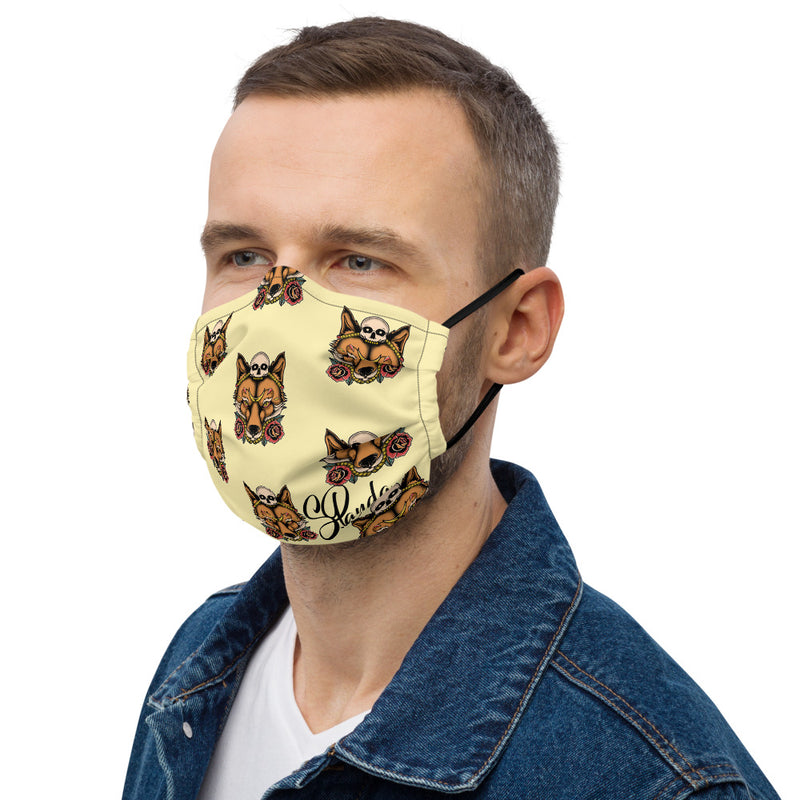 Skull Fox Patten Face Mask - Street Panda Clothing