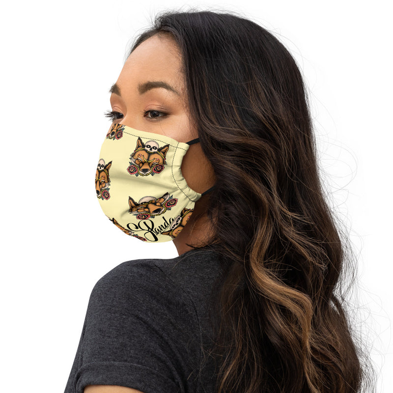 Skull Fox Patten Face Mask - Street Panda Clothing