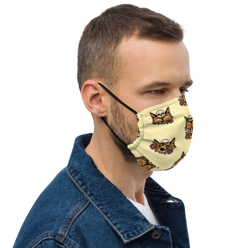 Skull Fox Patten Face Mask - Street Panda Clothing