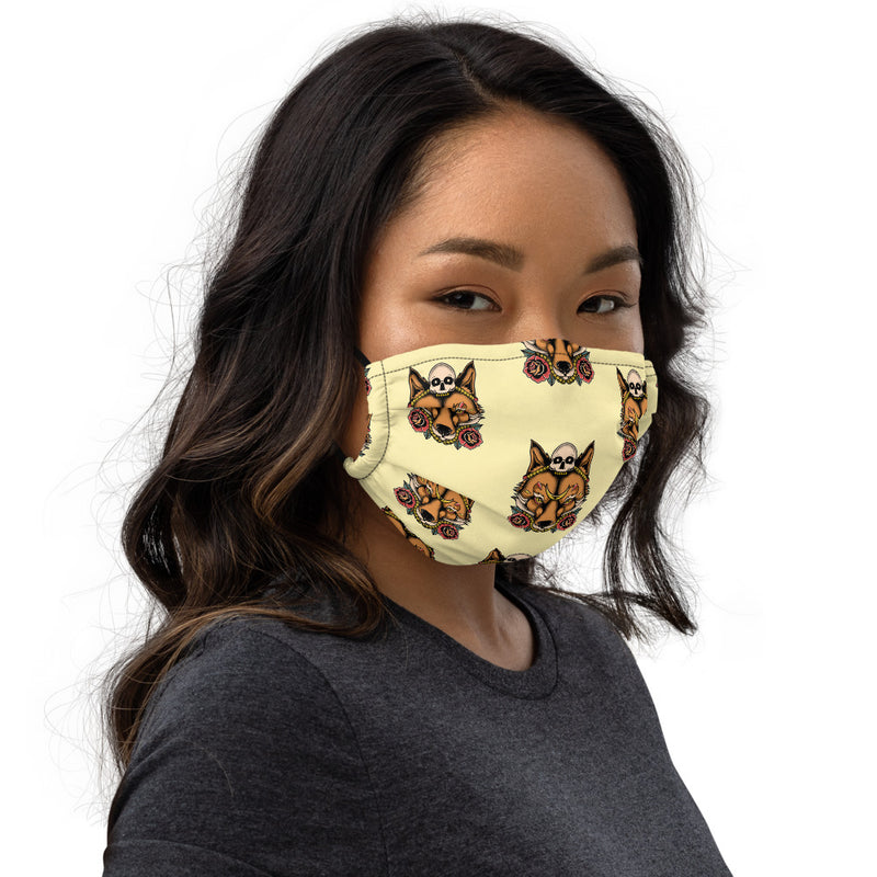 Skull Fox Patten Face Mask - Street Panda Clothing