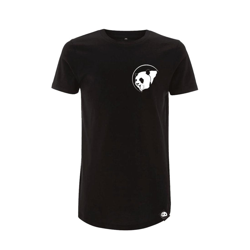 Black Classic Panda Long Tee-Street Panda Clothing